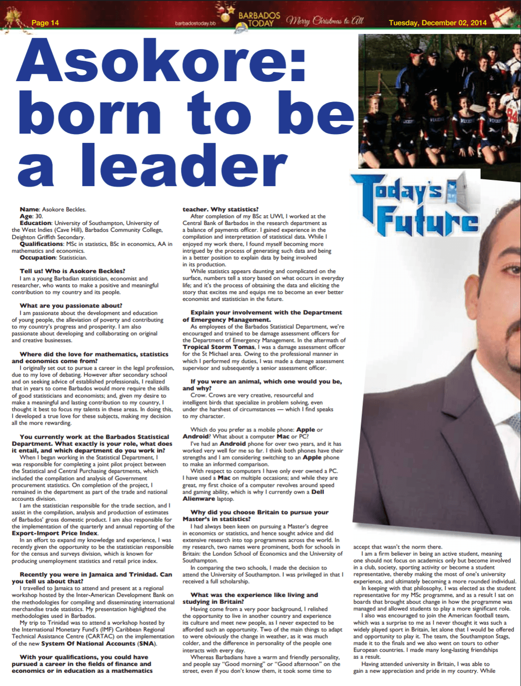Nation News feature, page 1