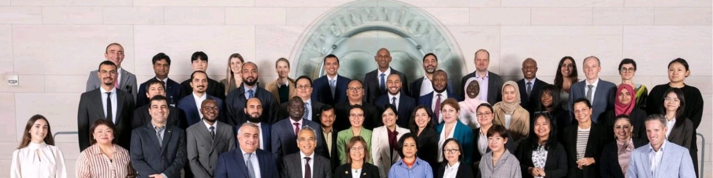 Asokore Beckles with the 2024 IMF Institute Securities Markets training cohort, Washington DC